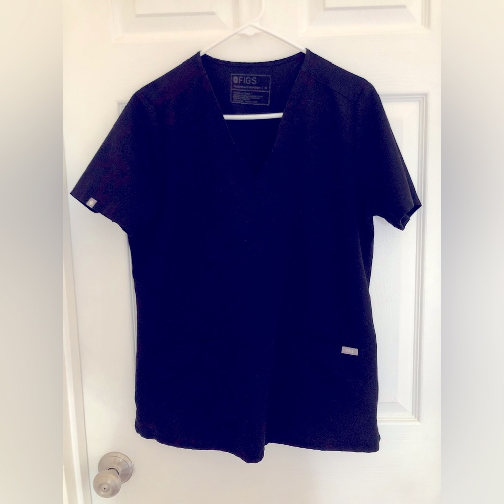 Figs Women’s Black Scrub Top M